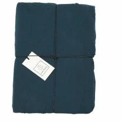 Drap-housse Dili en voile de coton | Bleu de Prusse