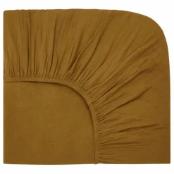 Drap-housse Dili en voile de coton | Gold