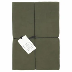 Drap-housse Dili en voile de coton | Vert kaki
