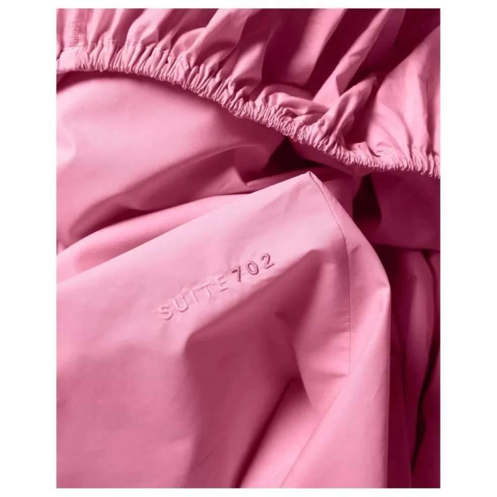 Drap-housse en percale organique - Pink Candy | Rose