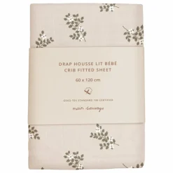 Drap-housse Holly Flowers | Sable