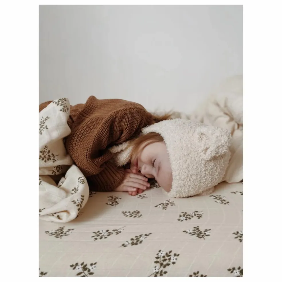 Drap-housse Holly Flowers | Sable