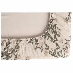 Drap-housse Honeysuckle en mousseline de coton | Ecru