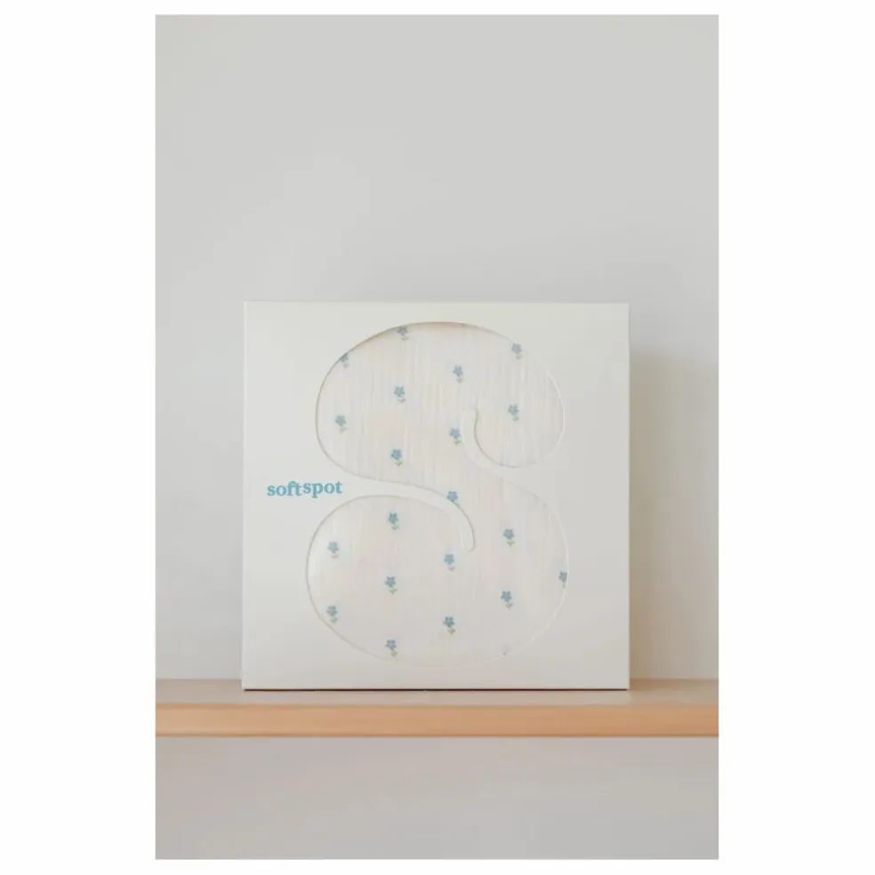 Drap-housse Periwinkle en coton bio | Bleu