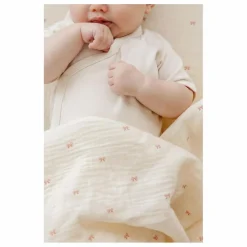 Drap-housse Ribbon en coton bio | Ecru