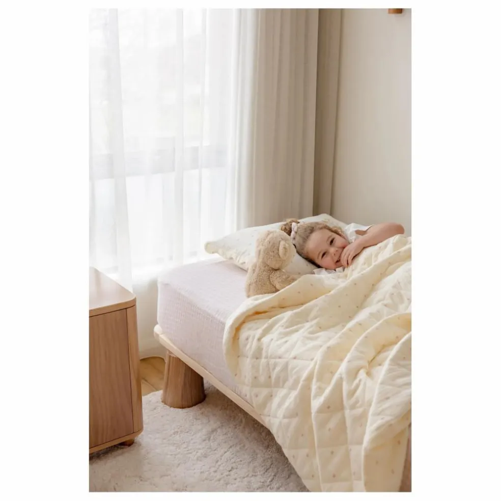Drap-housse Rosewater en coton bio | Rose pâle