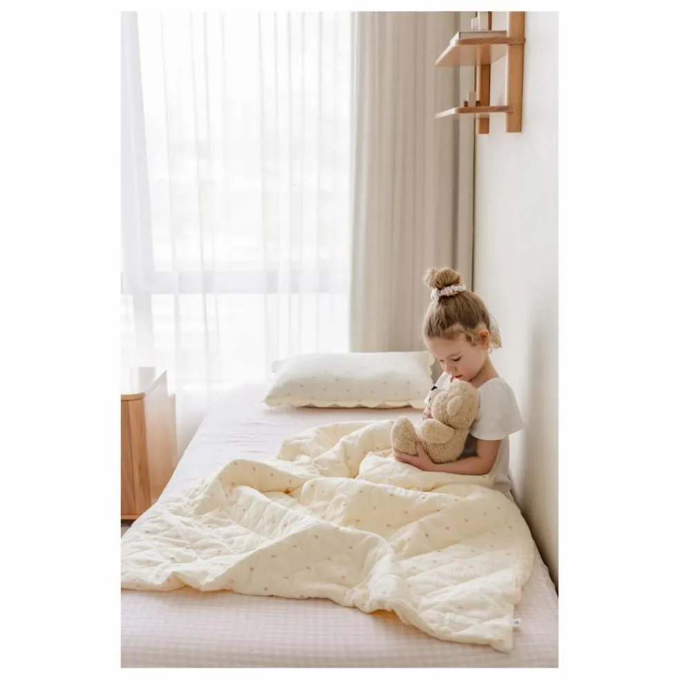 Drap-housse Rosewater en coton bio | Rose pâle