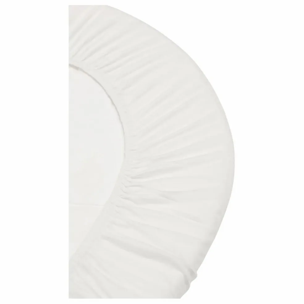 Draps-housses pour berceau en coton bio - Set de 2 | Blanc