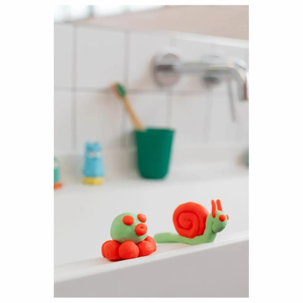 Duo de pâtes à modeler lavantes Pataploof et moule | Vert
