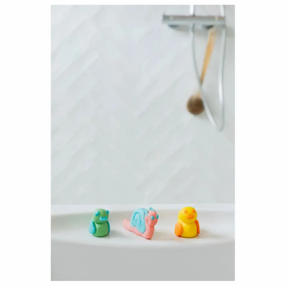 Duo de pâtes à modeler lavantes Pataploof et 2 moules | Bleu