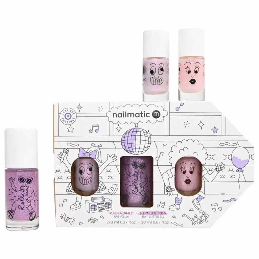 Duo de vernis et body rollette Bus Party | Lilas