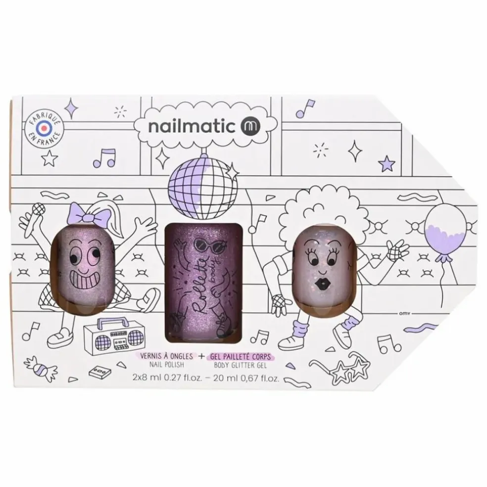 Duo de vernis et body rollette Bus Party | Lilas