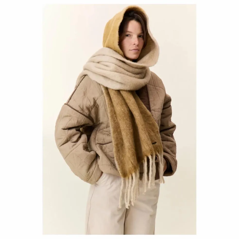 Echarpe Elton Rayée | Camel