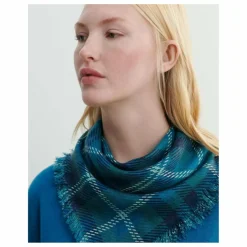 Echarpe Mini Carré Tartan Cachemire | Vert Cèdre