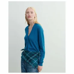 Echarpe Mini Carré Tartan Cachemire | Vert Cèdre