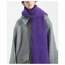Echarpe Vitow Laine et Alpaga | Aubergine