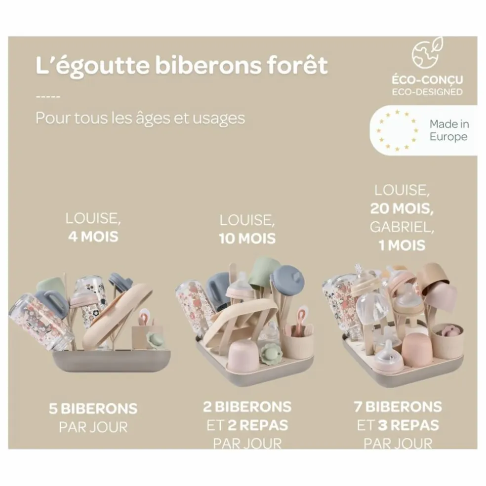 Egoutte biberons | Argile