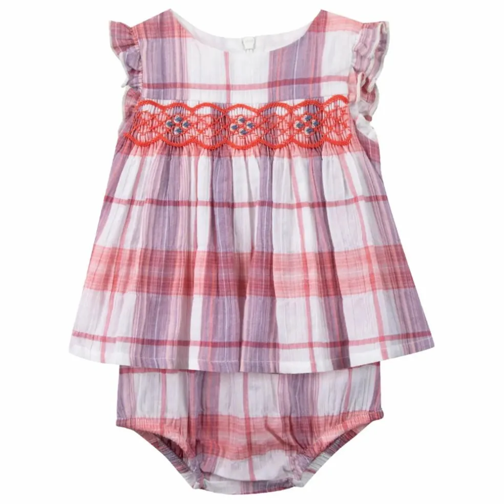 Ensembe Blouse et Bloomer Vichy | Rose