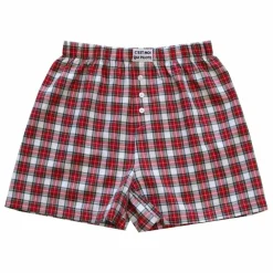 Ensemble Court Carreaux Tartan | Rouge