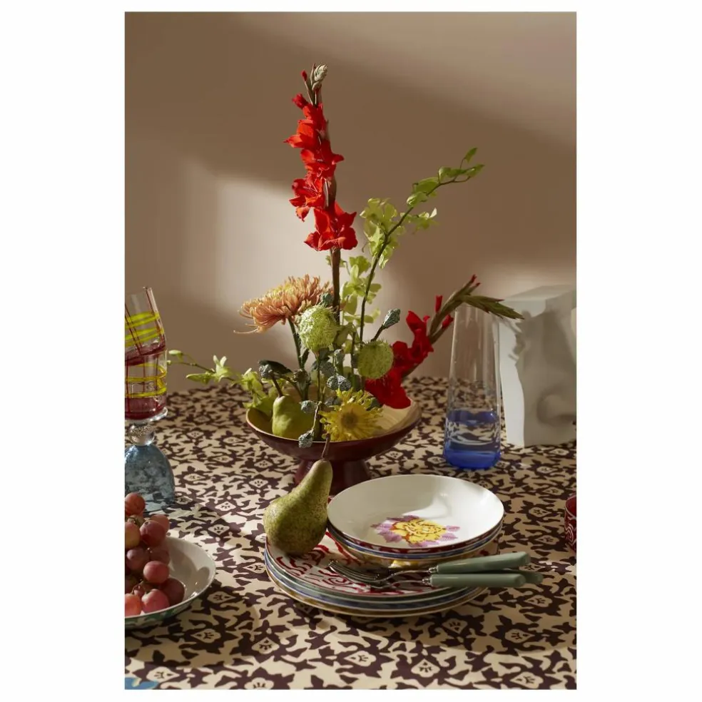Ensemble d'assiettes Indian Tiger - Set de 3 | Rouge