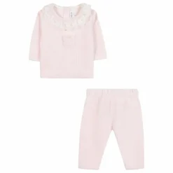 Ensemble Pull et Legging Côtelé | Rose pâle