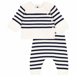 Ensemble Pull et Pantalon Marinière Laine | Ecru
