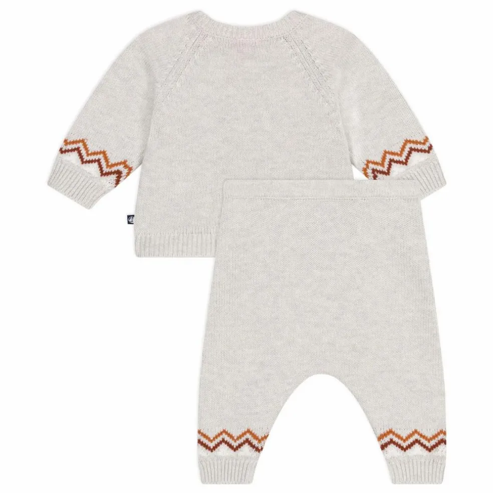 Ensemble Pull et Pantalon P'tit Cœur Laine | Beige chiné