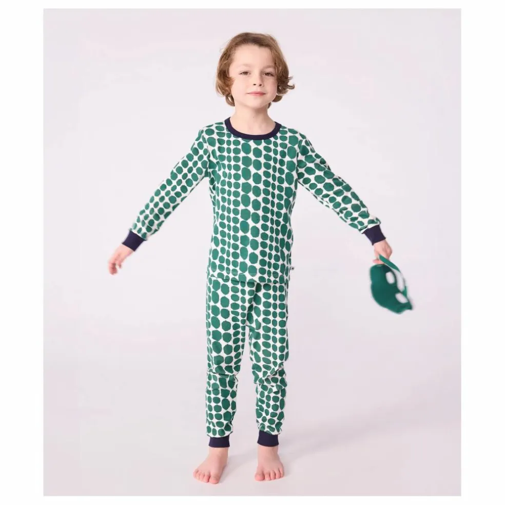 Ensemble Pyjama et Masque Crocodile | Vert