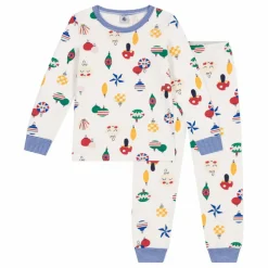 Ensemble Pyjama Molleton Noël | Blanc