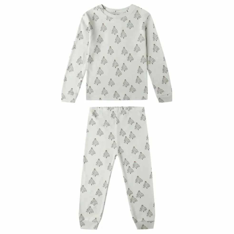 Ensemble Pyjama Trees Coton Bio | Vert pistache