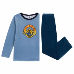 Ensemble Pyjama Velours | Bleu