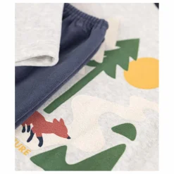 Ensemble Pyjama Velours Renard | Gris chiné