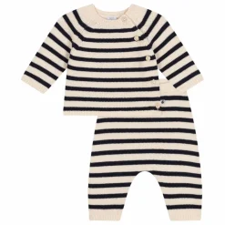 Ensemble Rayé Laine | Beige