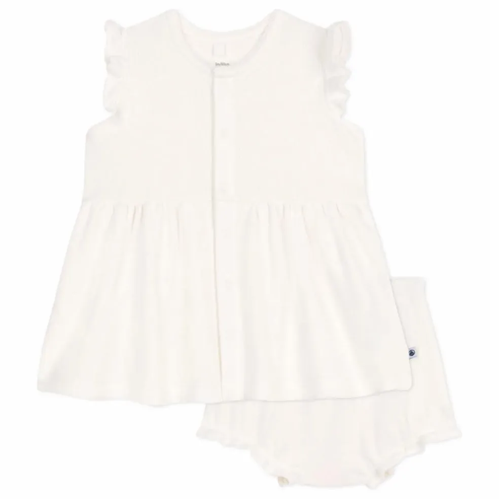 Ensemble Robe et Bloomer Baobab Coton Bio | Blanc