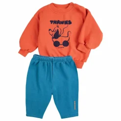 Ensemble Sweat et Jogger Thanks Coton Bio | Orange