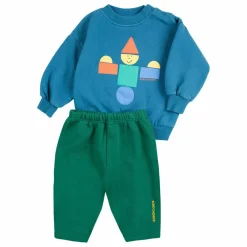 Ensemble Sweat et Jogger Jouet en Bois Coton Bio | Bleu