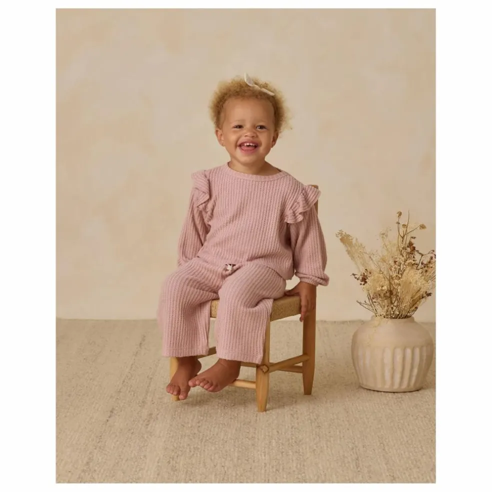 Ensemble Sweat et Pantalon Maille Bamboo | Rose