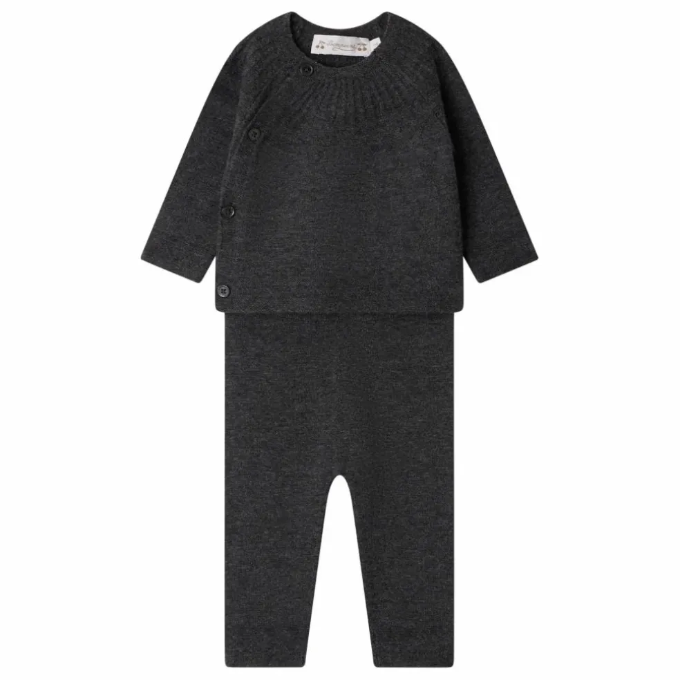 Ensemble Top et Legging Jina Laine | Gris anthracite
