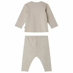 Ensemble Top et Legging Timi Coton Bio | Gris clair