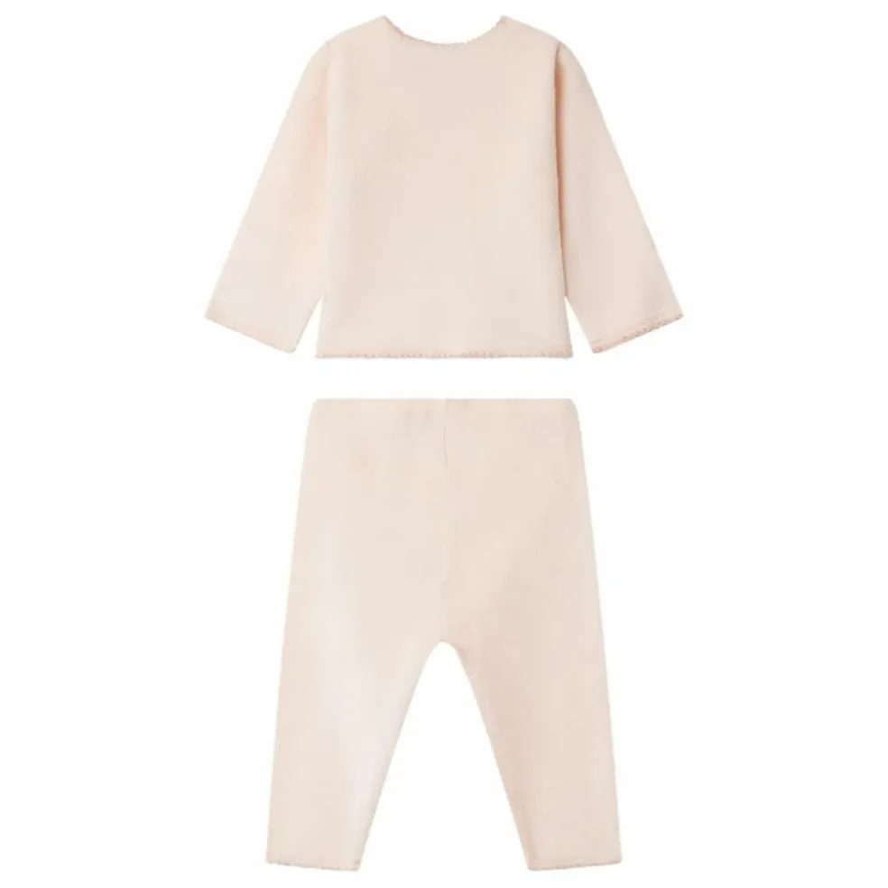 Ensemble Top et Pantalon Julia Eponge Bio | Rose pâle