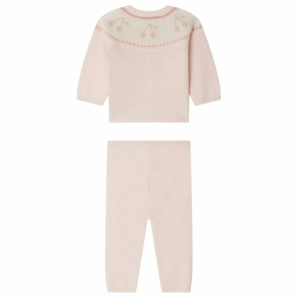 Ensemble Top et Pantalon Jenny Laine et Cachemire | Rose