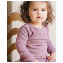 Ensemble T-shirt et Jogger Waffle Coton Bio | Magenta