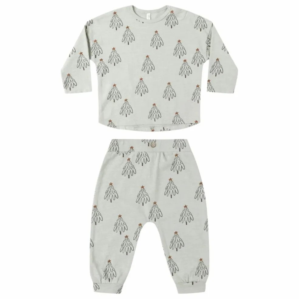 Ensemble T-shirt et Pantalon Arbres | Vert pistache