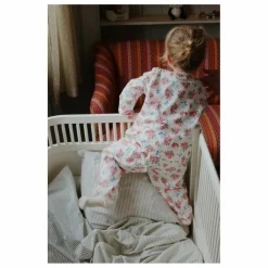 Ensemble T-shirt et Pantalon Gio Fleuri Coton Bio | Ecru