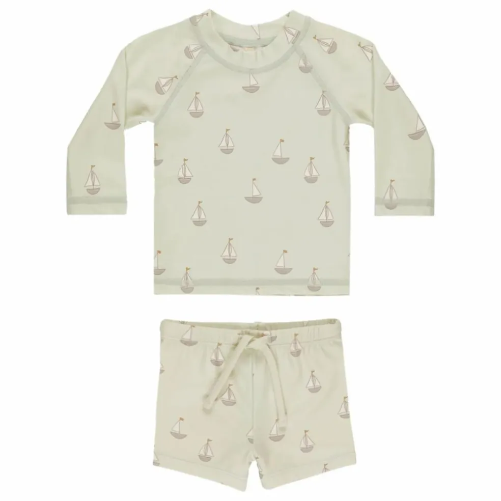 Ensemble T-shirt et Short Rashguard Finn | Vert pâle