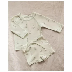 Ensemble T-shirt et Short Rashguard Finn | Vert pâle
