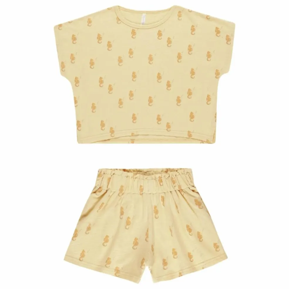 Ensemble T-shirt et Short Raegan | Jaune