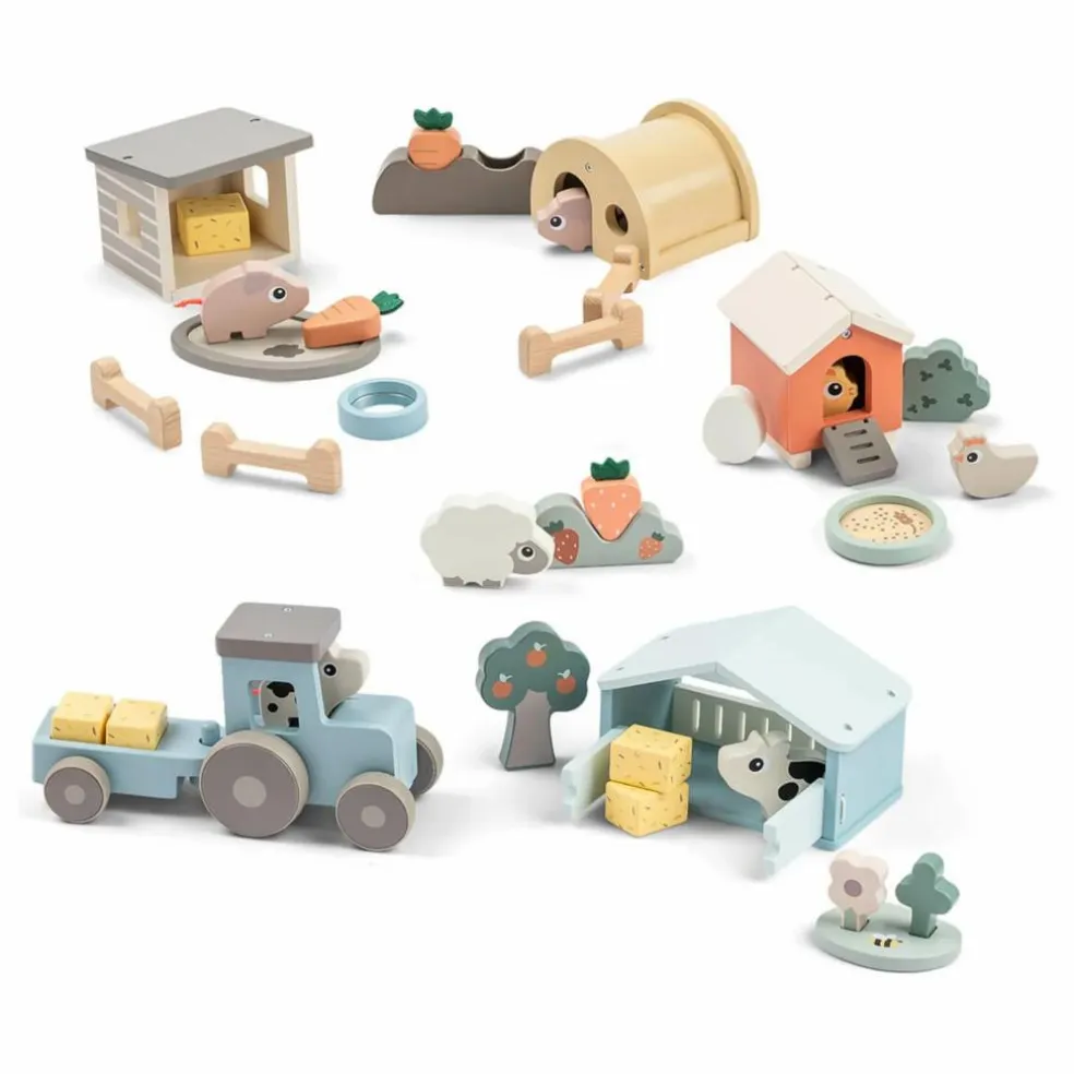 Etable en bois Dotti | Orange