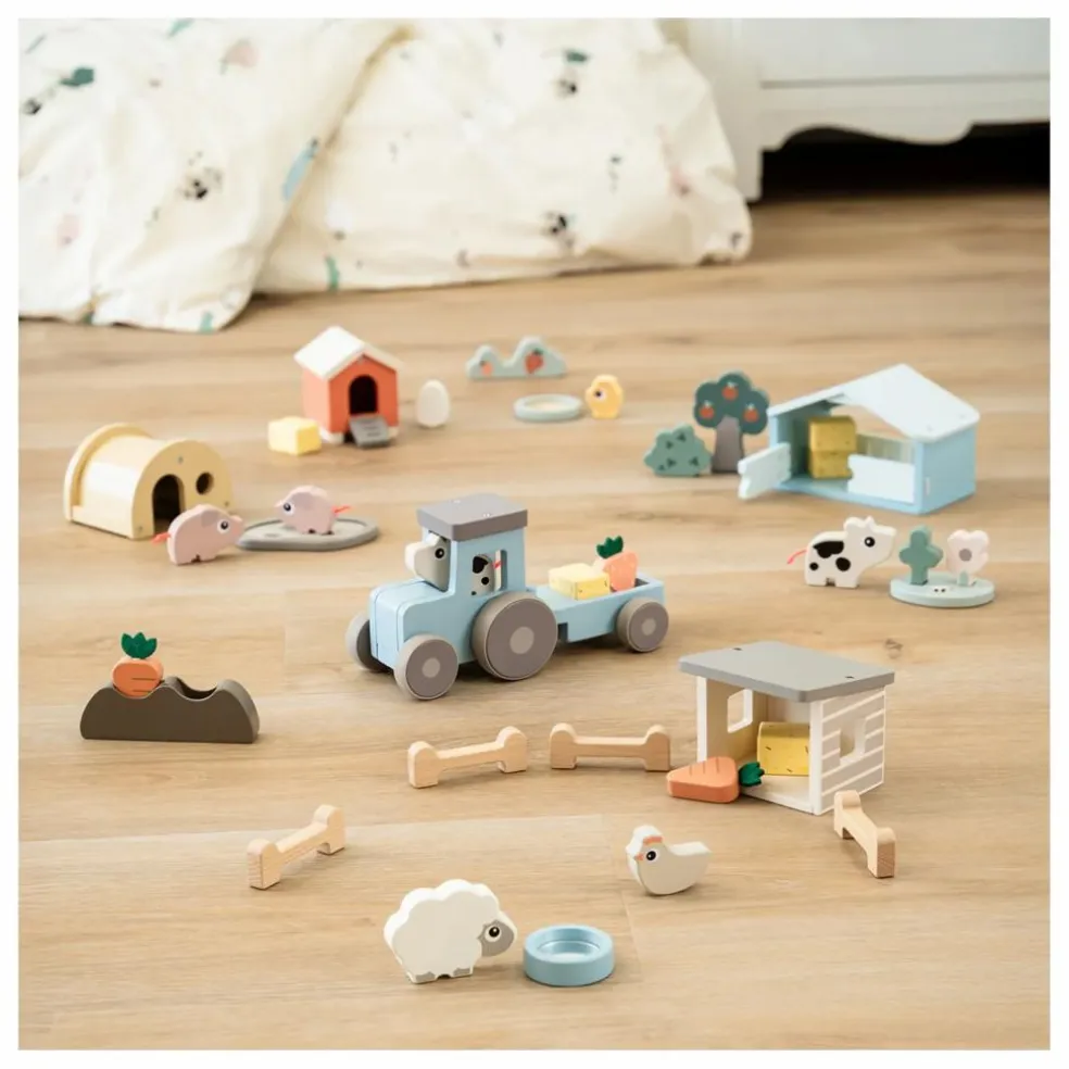 Etable en bois Dotti | Orange