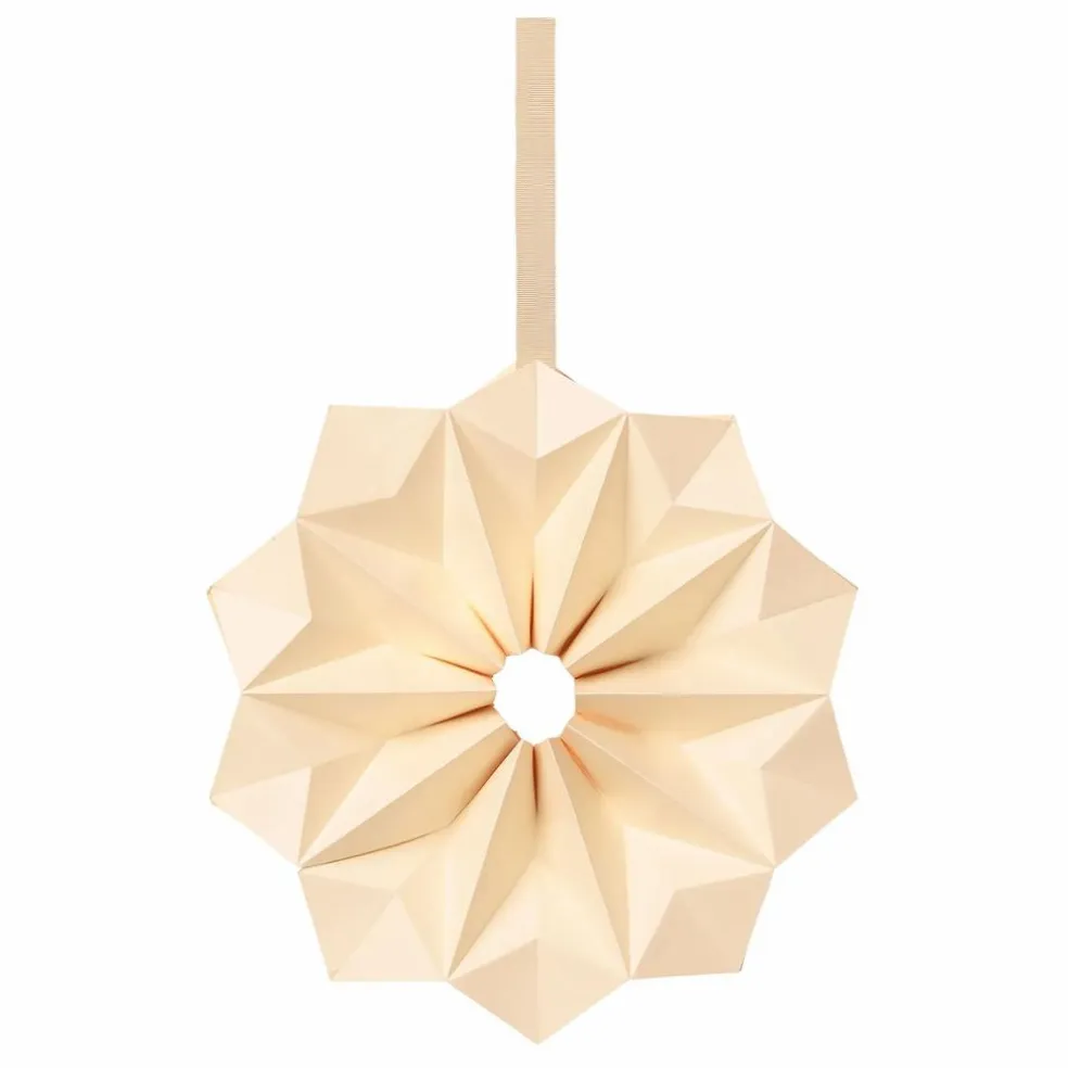 Etoile de Noël Star Sun en papier FSC | Blanc cassé
